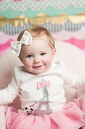 חמוד תינוק שיער קשתות | תינוקת סרטי ראש סט עם רך ניילון עבור תינוק בנות ראש